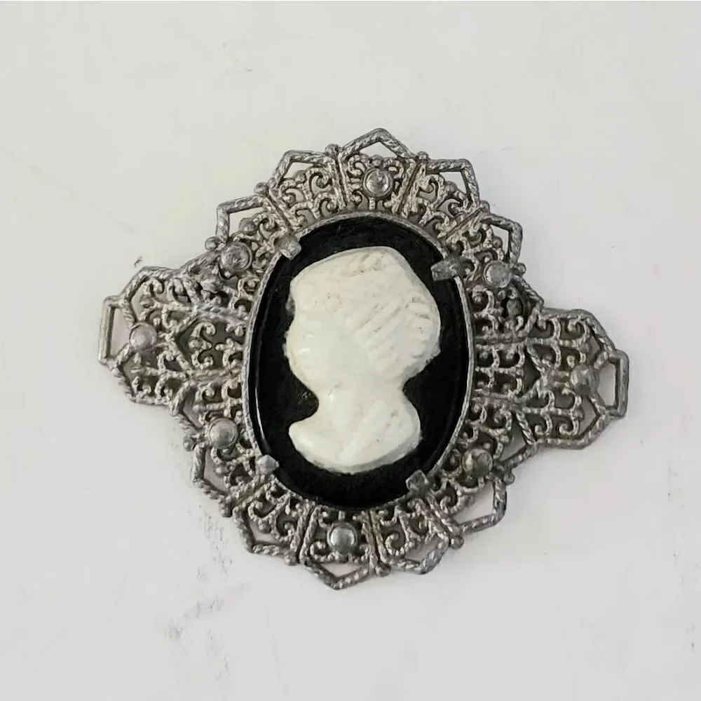 Vintage cameo brooch